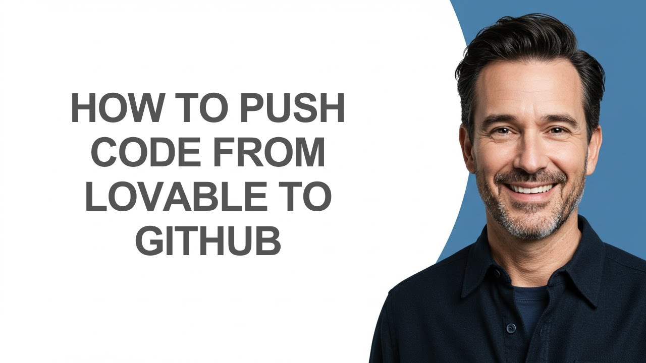 How to Push Code From Lovable to Github - KevinHowTo - YouTube