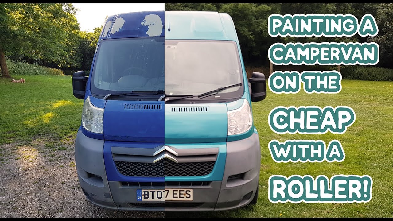 Painting A Campervan On The Cheap With A Roller! - Diy Budget Campervan Conversion