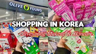 Shopping in Korea 🇰🇷 vlog, Oliveyoung Skincare and Makeup 🛍️ Lip Clay and pore minimizing serum 