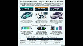Electric SUV Coupé Triad: XPeng, Tesla, and Polestar Compared