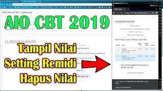 #aiocbt #cbtmoodle cara menampilkan nilai, setting remidi, hapus nilai
cbt moodle - tutorial aio part 13 secara default di tidak menampilk...