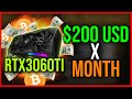RTX 3060 ti Mining $200+ per month