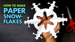 How to Make  Paper Snowflakes by ehullquist 7,769 views 10 years ago 3 minutes, 47 seconds
