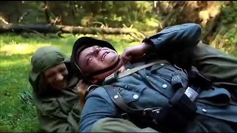 Nazi German soldier gets surprised attack and his uniform gets stolen
