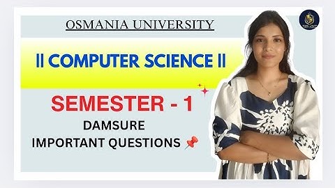 COMPUTERWETENSCHAP | | BELANGRIJKE VRAGEN | OSMANIA UNIVERSITY | SEM-1 | 2025 | ‎@shivanipallela