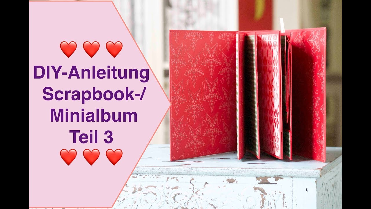 DIY-Anleitung / Tutorial: Scrapbook-/ Minialbum Teil 3 Grundseite Seite