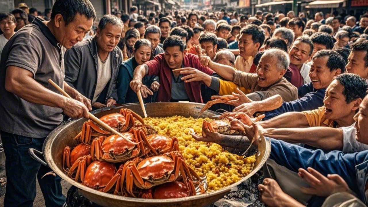 福建云霄红树林卖螃蟹饭，1锅米饭成本1300元，38元1份顾客排队抢着买#麦总去哪吃