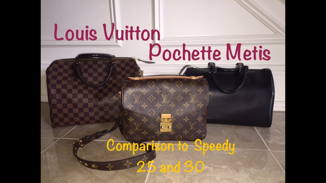 Louis Vuitton Pochette Metis | Comparison to Speedy 25 and 30 - YouTube