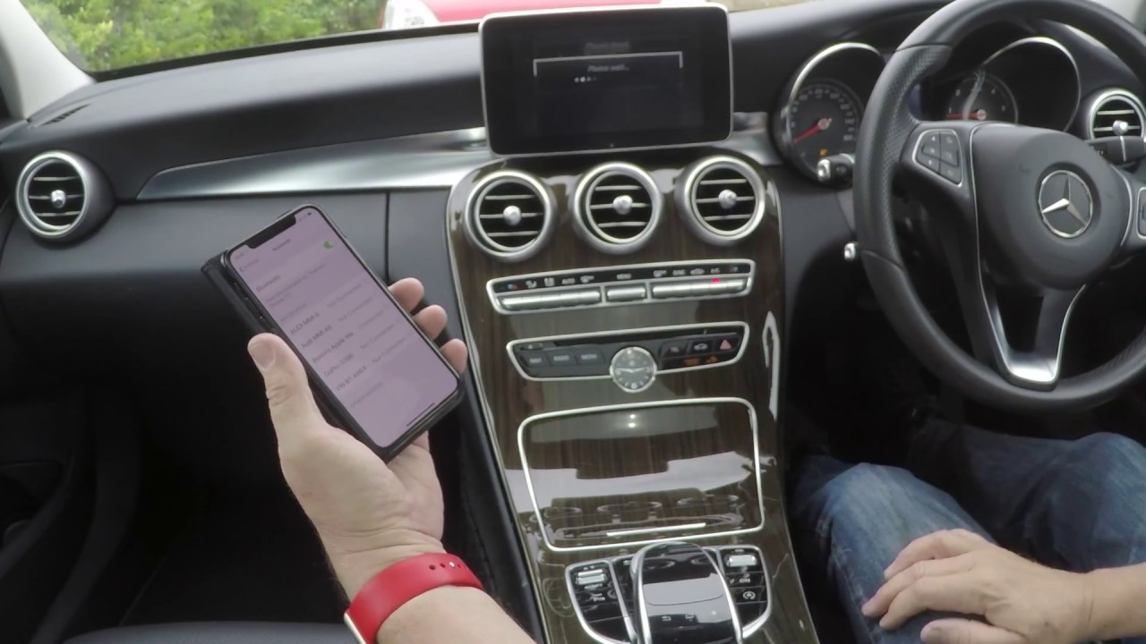How to pair a mobile to the bluetooth system in a 2015 Mercedes Benz C