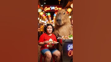 Capy bán gỏi vịt kiếm tiền đóng học phí #capybara