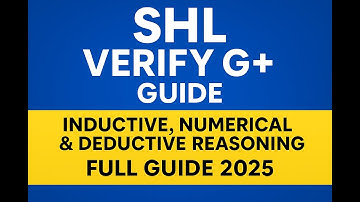SHL General Ability Test (Verify G+) Explained | Inductive, Numerical & Deductive Reasoning | 2025