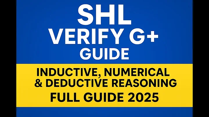 SHL General Ability Test (Verify G+) Explained | Inductive, Numerical & Deductive Reasoning | 2025