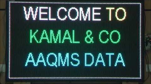 AAQMS LED Pollution Monitor Display