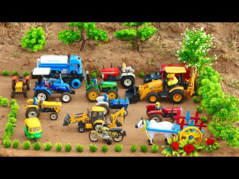 Mini tractor trolley park to house | jcb 5cx eco | tractor jcb video |#3@Mr Dev Creator