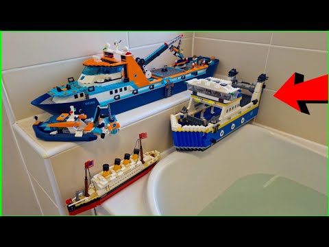 Do Lego boats float? (4k)