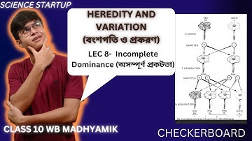 বংশগতি ও প্রকরণ|Heredity and Variation 08 | Incomplete Dominance |অসম্পূর্ণ প্রকটতা |WBBSE Class 10