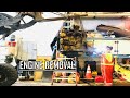 Engine removal Front End Loader