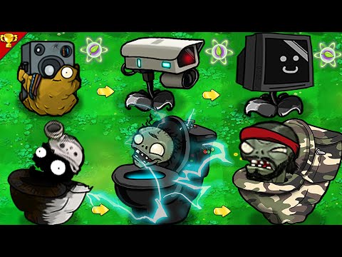 Plants vs Zombies : New Skibidi Toilet vs Cameraman vs Speakerman + TV