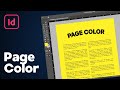 How to Change Page Color in InDesign