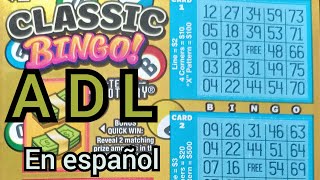 Como se juega el raspadito classic bingo de la loteria de Texas