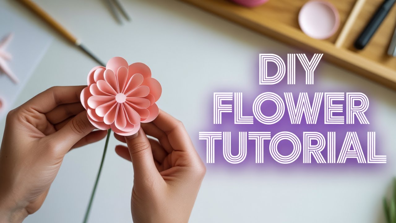 How to Make Beautiful Paper Flowers at Home 💐 | Simple & Easy