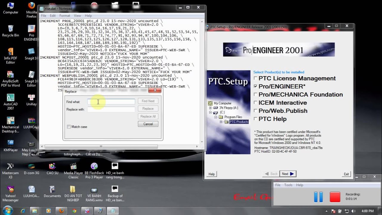 HUONG DAN CAI DAT PHAN MEM PROENGINEER 2001 wmv YouTube Huong dan cai dat phan mem proengineer 2001 wmv youtube
