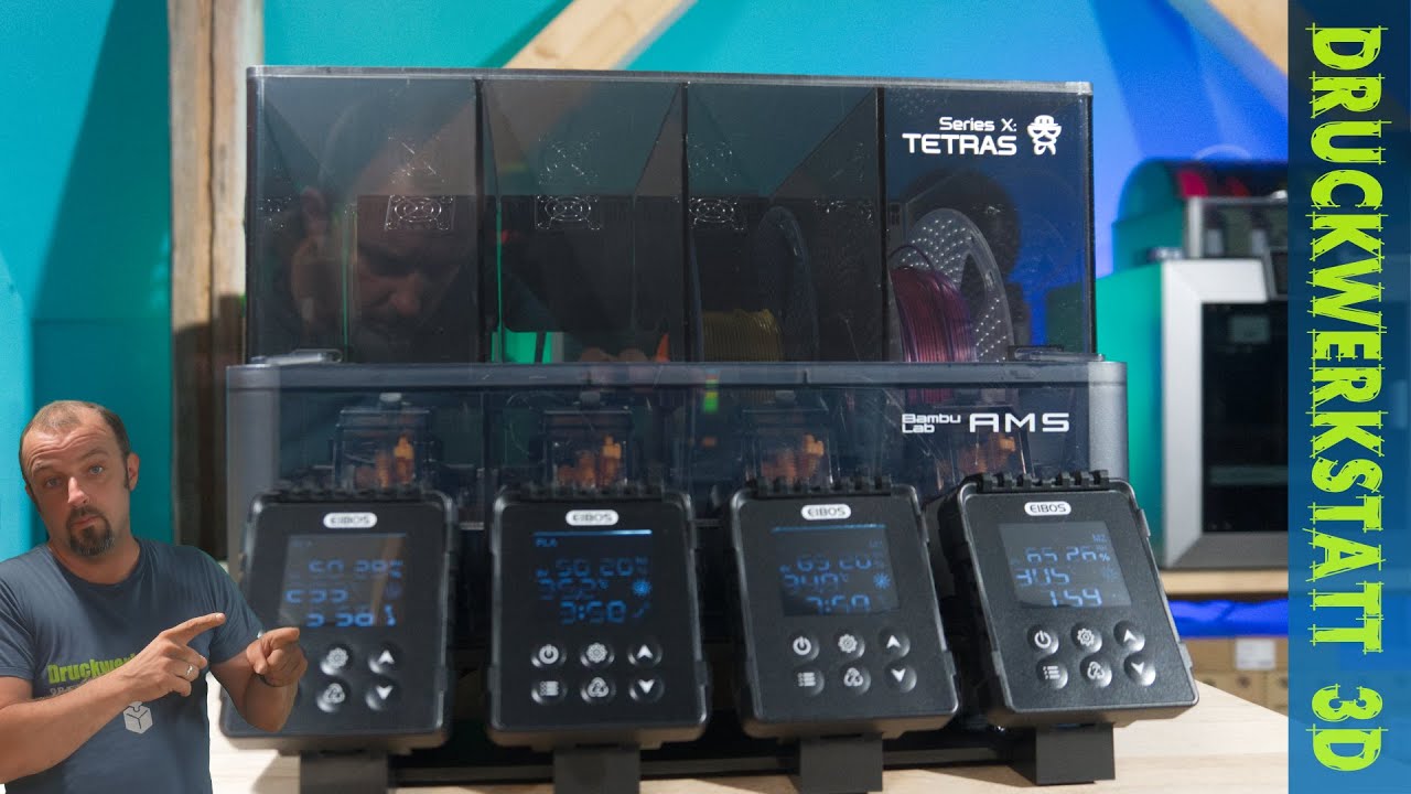 Eibos Tetras X im Test – Bambu Lab AMS mit Trocknung, guter erster Eindruck aber mit Problemen