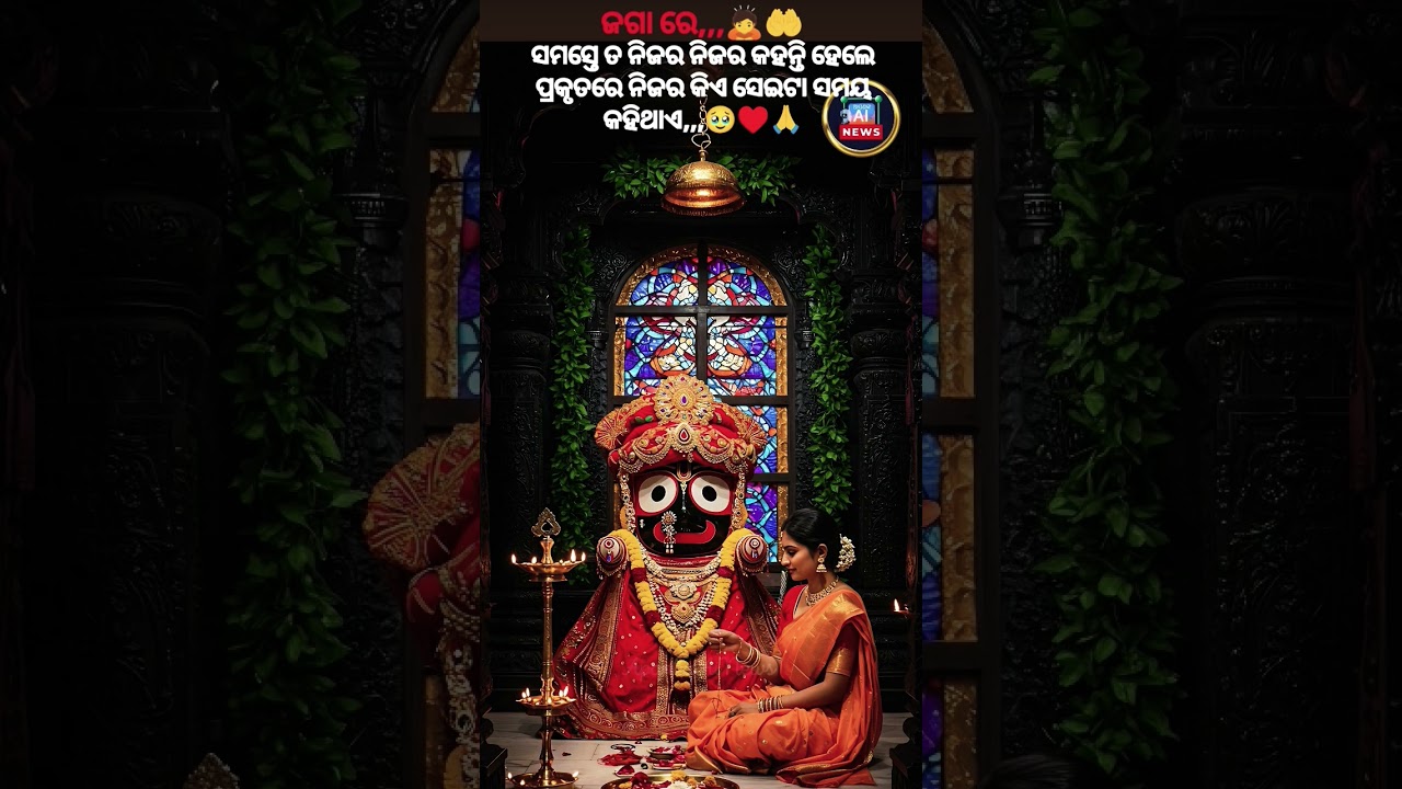 Jay Jagannatha Swami Nayana Patha gami 🙏 Maha probhu 🙏 Odia bhajan 🙏 full screen Short video