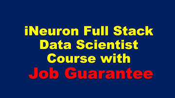 iNeuron Full Stack Data Science Course With 1 Year Internship And Job Guarantee || Data Science
