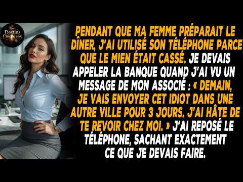 Pendant que ma femme préparait le dîner, j’ai utilisé son téléphone parce que le mien était cassé.