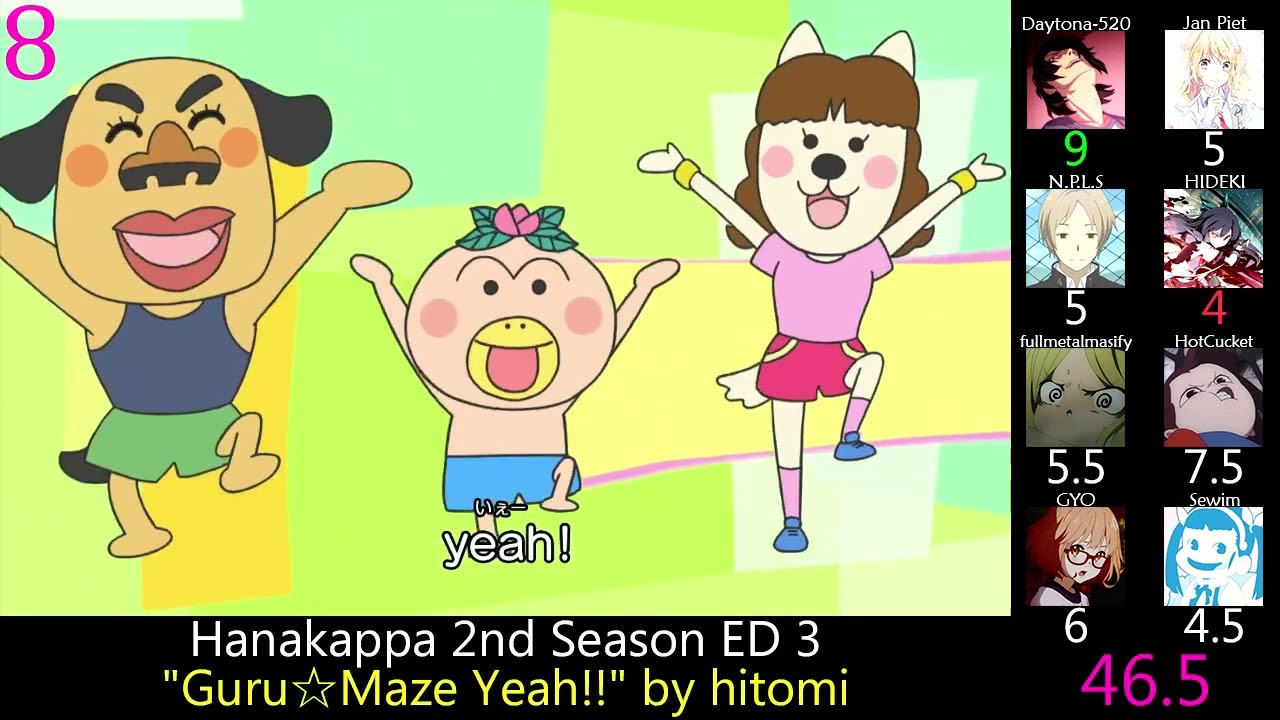 Top Hanakappa Openings & Endings (Party Rank) (Reupload)