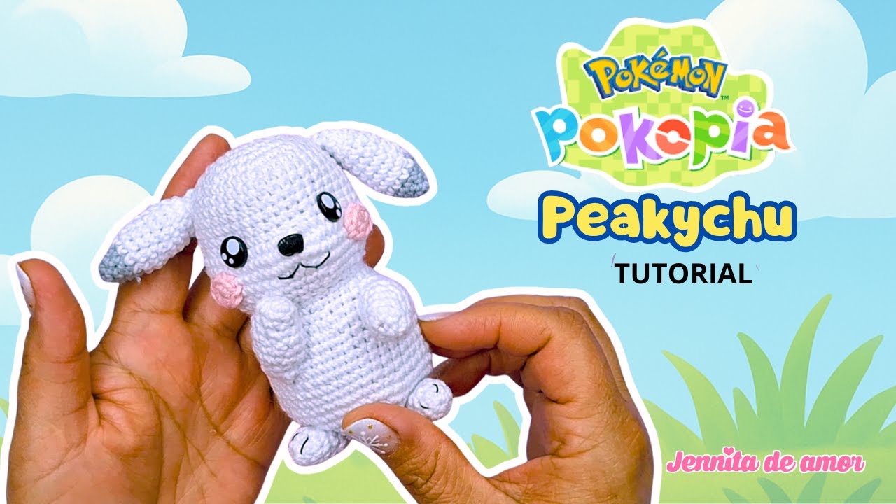 PEAKYCHU Juego POKOPIA -Amigurumi Tutorial-Patrón en video Ingles-Español