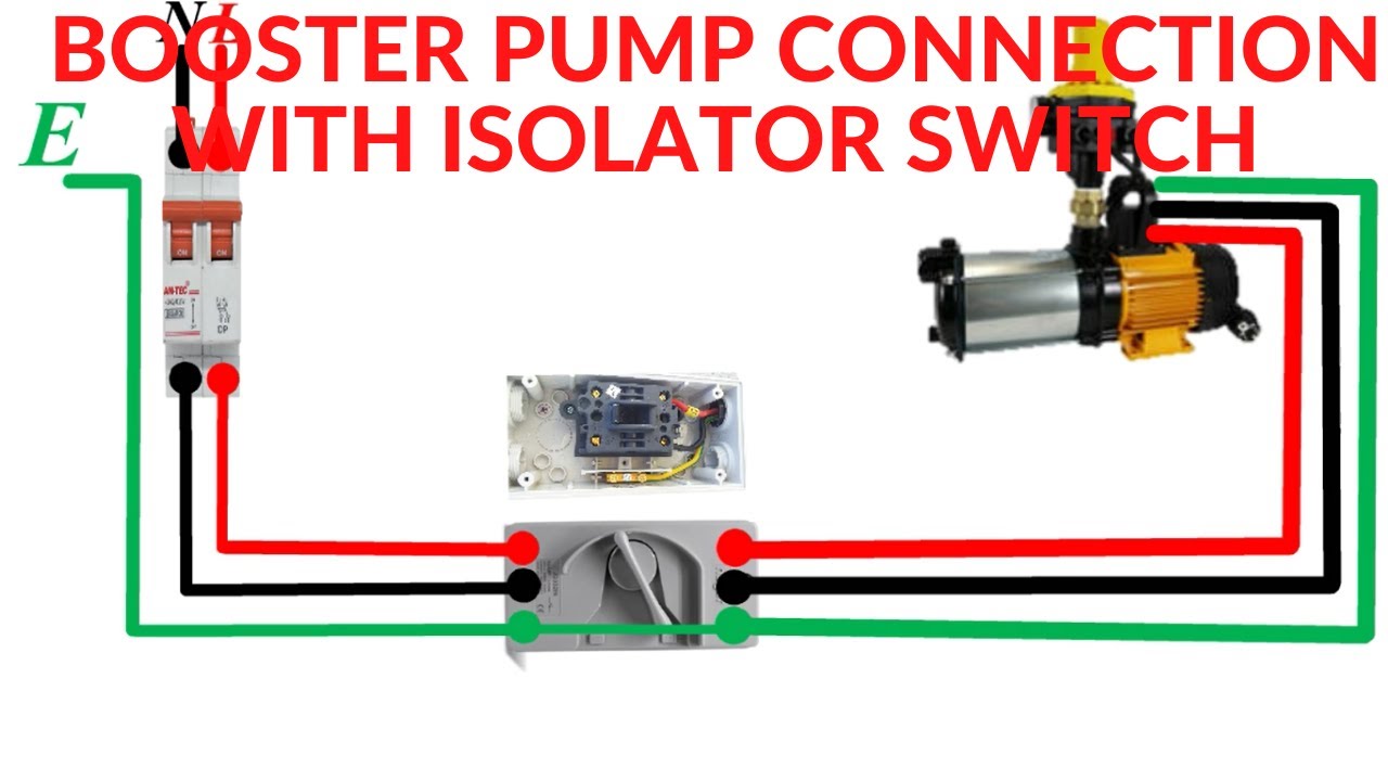 BOOSTER PUMP CONNECTION WITH ISOLATOR SWITCH - YouTube