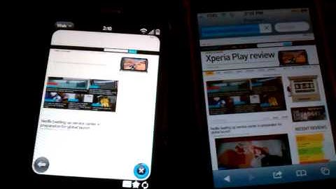 Palm Pre Plus vs Apple iphone 4.3gp