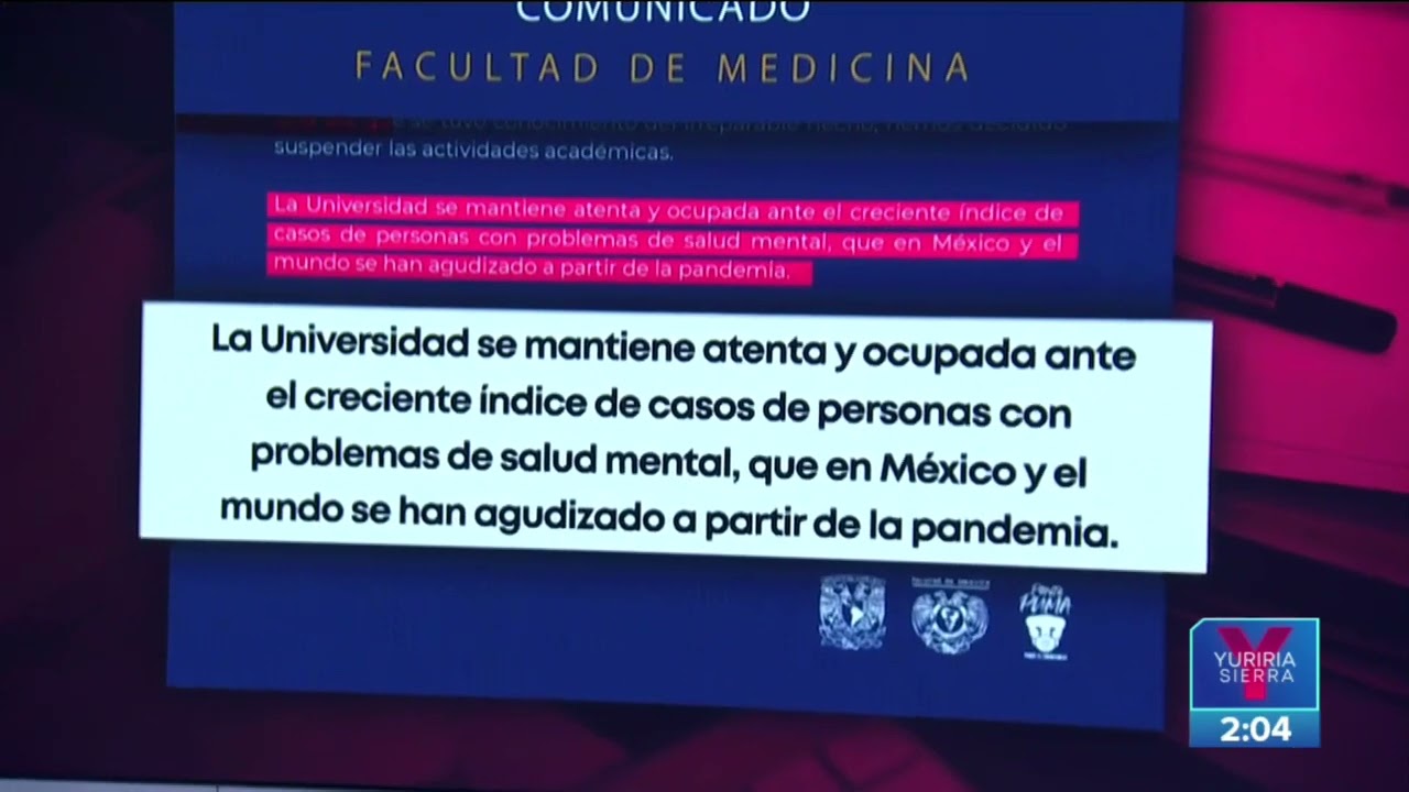 Download Investigan como homicidio culposo la muerte de un estudiante en FacMed UNAM |Noticias Yuriria Sierra
