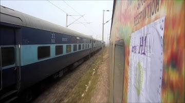 High Speed Parallel Action on Indian Railways: Howrah WAP4 Knocks out Ghaziabad WAP5