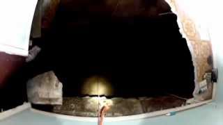 First Look Down Seffner, Florida Sinkhole (Raw Video)