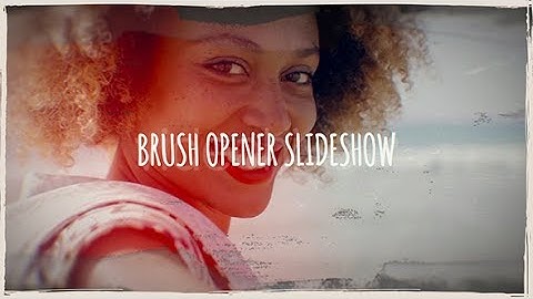 Brush Opener Slideshow (After Effects Template)