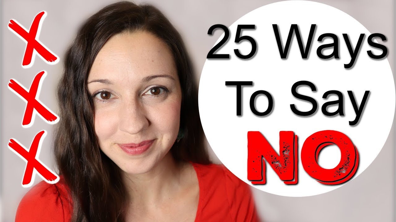 25 Ways To Say NO In English Advanced Vocabulary Lesson YouTube