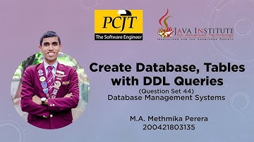 Create Database, Tables with DDL Queries MySQL | Question Set 44 | DBMS | Java Institute