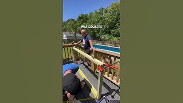 Building DIY Backyard Deck Gate