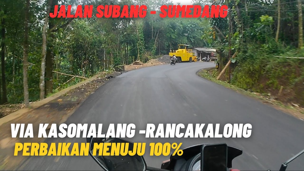 JALUR SUBANG MENUJU TANJUNGSARI SUMEDANG VIA KASOMALANG RANCAKALONG JALANNYA BELUM 100% MULUS SEMUA