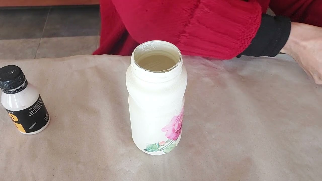 Decoupage y craquelado de 2 componentes fácil y sencillo