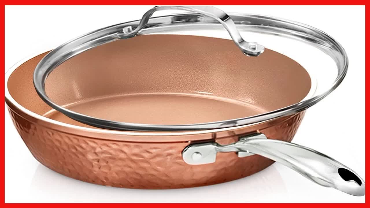 Great product -  Gotham Steel Hammered Copper Collection – 10” Nonstick Fry Pan with Lid, Premium Co