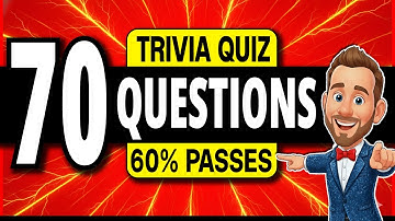 70 Trivia Quiz Questions That EVERYONE Can Pass! 🏆 Pub Quiz General Knowledge
