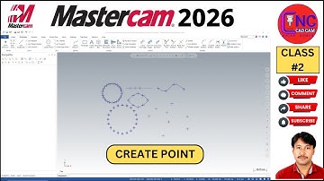 #2 MASTERCAM 2026 |   How to CREATE POINT  Mastercam 2026 | MASTERCAM 2026 POINT KESE  KARE |