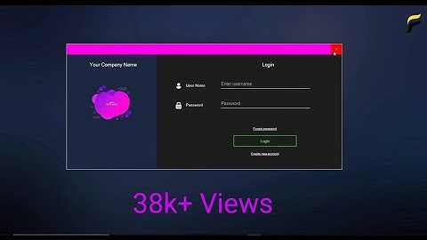 Modern login UI Winforms C# 2022  Part 1 with Source Code || Transparent  dragging Validation