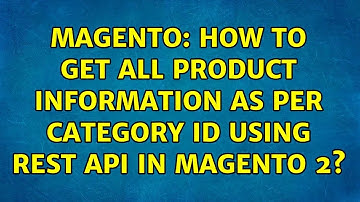 Magento: How to get all product information as per category Id using Rest API in Magento 2?