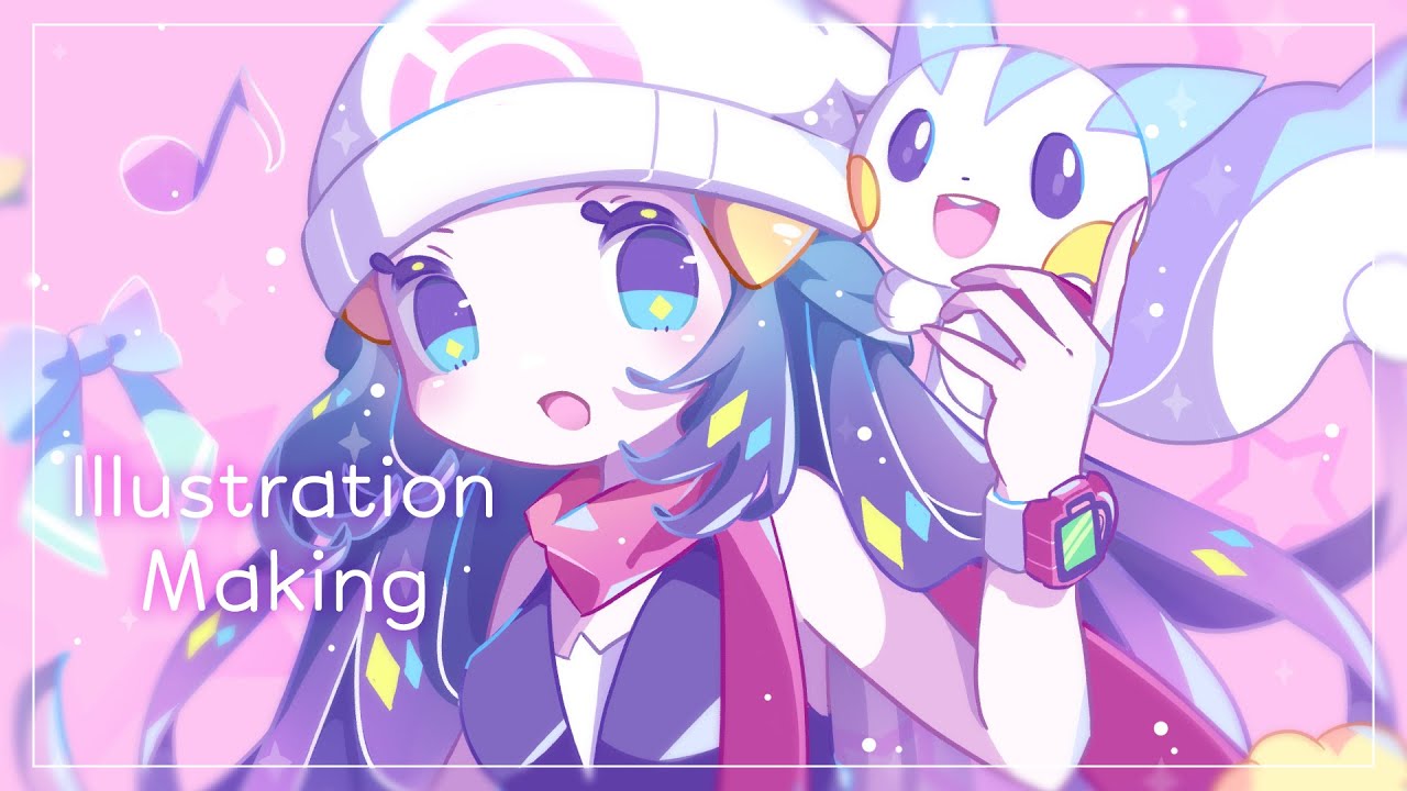 Speedpainting ポケモン25周年 ダイパリメイク発売決定記念イラスト イラストメイキング Sai Adobe Photoshop Youtube Speedpainting ポケモン25周年 ダイパリメイク発売決定記念イラスト イラストメイキング Sai Adobe Photoshop Youtube