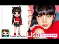 How to Draw Lisa🍦Ice Cream with BlackPink Kpop